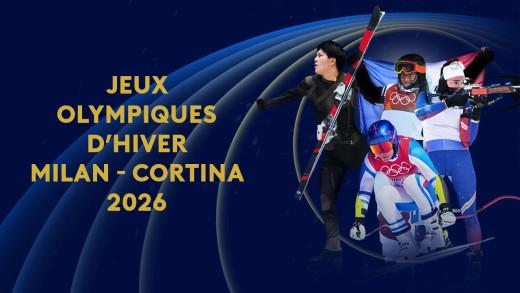 Vignette officielle de Jeux Olympiques Milan-Cortina 2026 sur France TV