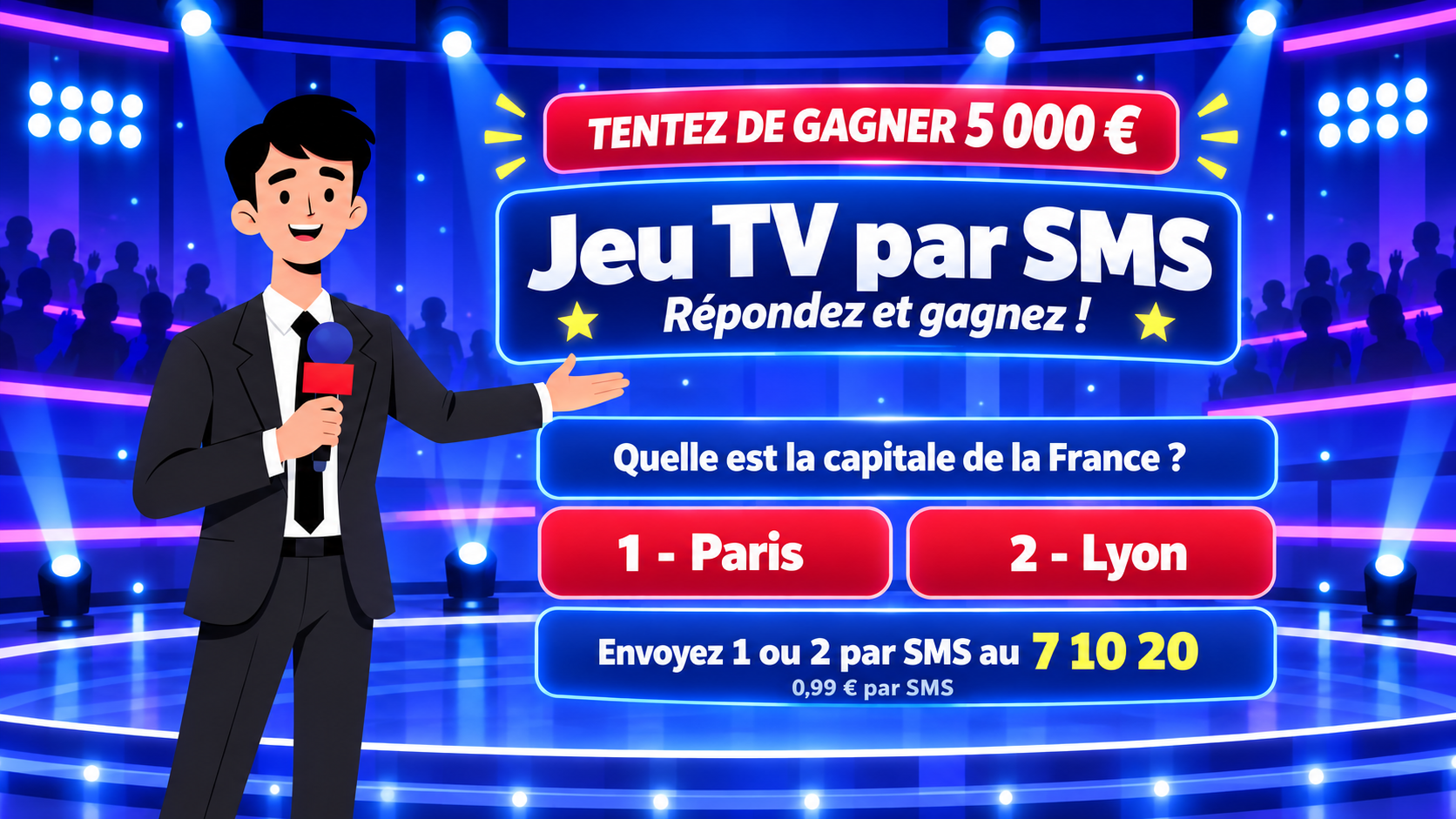 Illustration SMSTV pour Journées M6 sur M6